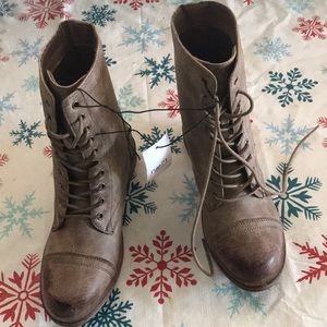 Never worn brown boots!